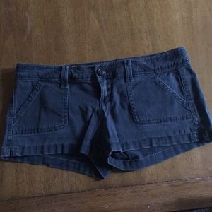 Blue stretch hollister shorts